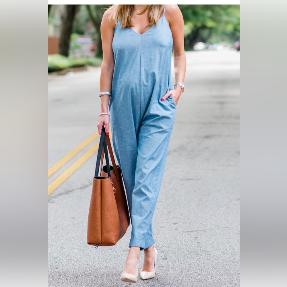 Hatch Maternity denim jumpsuit